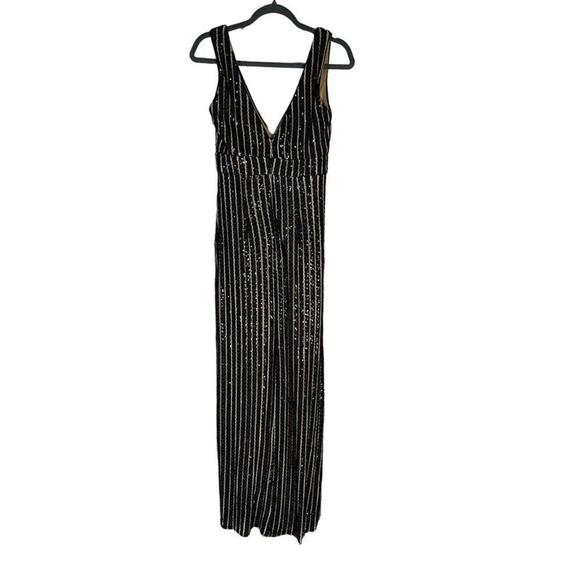 NWT Lulus Unforgettable Elegance Black Sequin Sleeveless Maxi Dress SZ S - Picture 7 of 7